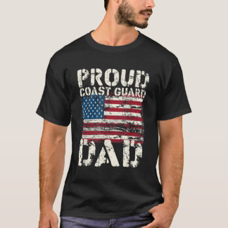 コーストガードパパ動揺してUSCG米国国旗G Tシャツ