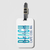 コーストガードビーチケープコッドMA (海) ラゲッジタグ (正面縦)