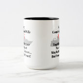 コーストガード妻コーヒーマグ ツートーンマグカップ (中央)