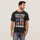 コーストガード誇りを持った退役軍人 Tシャツ (正面フル)