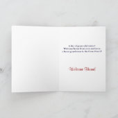 コーストガード – ウェルカムホームガードマングリーティングカード カード (内部)