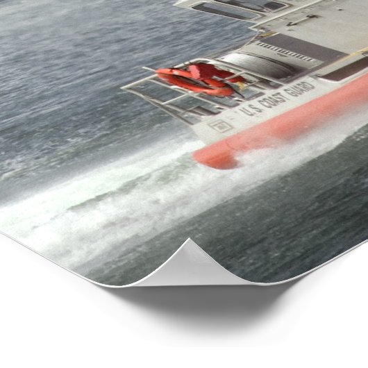 コーストガードMH-65ドルフィンヘリコプター ポスター (角)