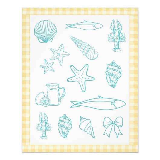 コーストキイタリアンッチンプリント | ソレント・ブルー フォトプリント (正面)