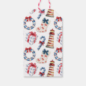 コーストクリスマスボー航海のガニストッキング ギフトタグ (裏面)