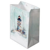 コーストクリスマスライトハウスホリデー ミディアムペーパーバッグ (裏面アングル)