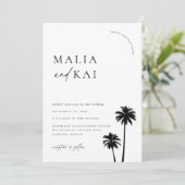 コーストコンテンポラリーシック結婚の写真 招待状 (スタンド正面)