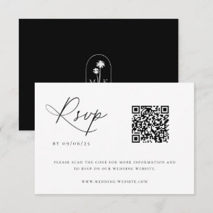 コーストコンテンポラリーシック結婚のQRコード 出欠カード