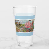 コーストシーカラフルライフブルーフィッシュコーラルビーチ タンブラーグラス (正面)