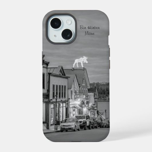 コーストチャーム:バー・ハーバー メイン州 iPhoneケース iPhone 15ケース (裏面)
