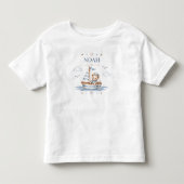 コーストテディベアのマリン風バースデー トドラーTシャツ (正面)