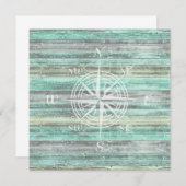 コーストデコ素朴ールコンパス ノートカード (正面/裏面)