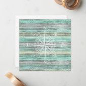 コーストデコ素朴ールコンパス ノートカード (正面/裏面インサイチュ)