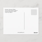 コーストトラム（ベルギー） ポストカード (裏面)