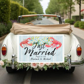 コーストバイブフラワーズ新婚カー バナー 横断幕