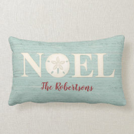 コーストパーソナライズされた・クリスマスビーチノエル ランバークッション