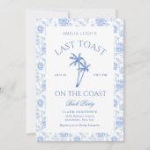 コーストパームツリーズの最後のトーストバチェロレッテ 招待状 (正面)