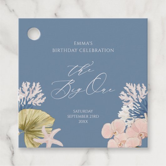 コーストビーチビッグワン 初めての誕生日 フェイバータグ (正面)