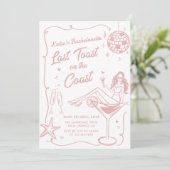 コーストピンクの週末の最後のトーストバチェロレッテ 招待状 (スタンド正面)