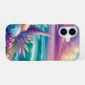 コーストフラワーiPhoneケース スリム iPhone 16ケース (裏面横)