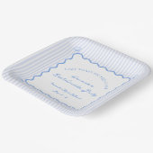 コーストブルーの最後のトーストバチェロレッテ ペーパープレート (傾斜あり)