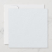 コーストブルーの花模様の結婚報告フォトカード セーブザデート (裏面)