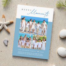 コーストブルーのMerry Moments家族フォトコラージュ