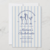 コーストブルーバチェロレッテ週末の最後のトースト 招待状 (正面)