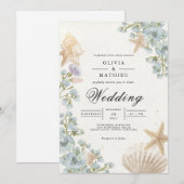 コーストブルームアーチウェディング 招待状 (正面/裏面)