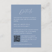 コーストブルー結婚の詳細QRコード エンクロージャーカード (正面)