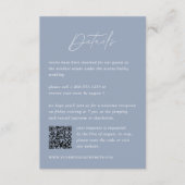 コーストブルー結婚の詳細QRコード エンクロージャーカード (正面)