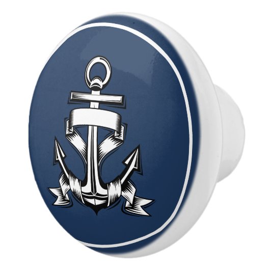 コーストブルー航海のビーチハウスシップいかり セラミックノブ (右)