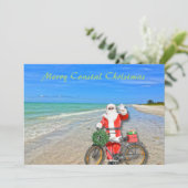 コーストメリークリスマスサニベルアイランドビーチサンタ シーズンカード (スタンド正面)