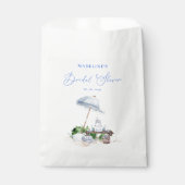 コーストモダンビーチピクニックブライダルシャワー フェイバーバッグ (正面)