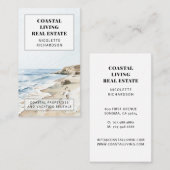 コーストモダン不動産仲介業者実在エステート 名刺 (正面/裏面)