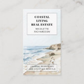 コーストモダン不動産仲介業者実在エステート 名刺 (正面)