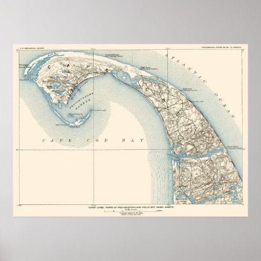 コーストライン州トゥルーロとウェルフリート ポスター (正面)