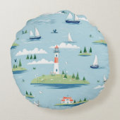 コーストラ航海のイトハウスボート ラウンドクッション (裏面)