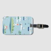 コーストラ航海のイトハウスボート ラゲッジタグ (正面横)