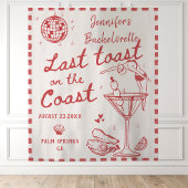 コーストレッドの最後のトーストバチェロレッテ タペストリー