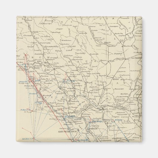 コーストレンジミドルカリフォルニア マグネット (正面)