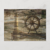 コースト初期の航海のヘルムホイールライトハウス ポストカード (正面)