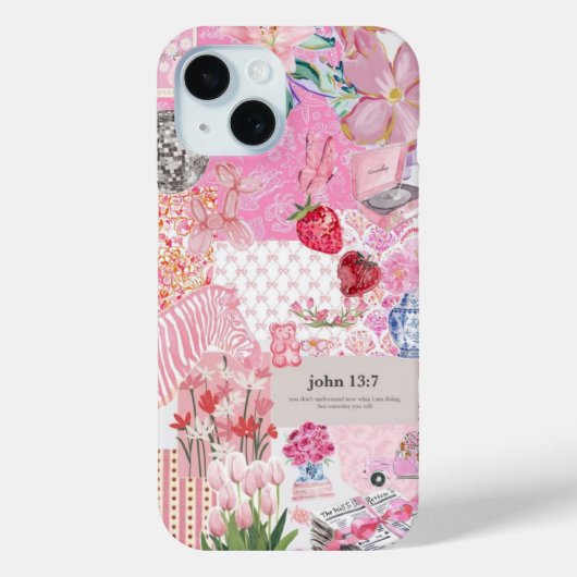 コースト名門私立校風のコラージュ、サマーコラージュ電話ケース Case-Mate iPhoneケース (裏面)