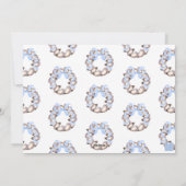 コースト名門私立校風のーオイスターボウリースフォトホリデー シーズンカード (裏面)