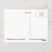 コースト地中海のはがき ポストカード (裏面)