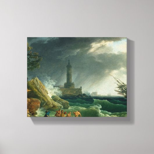 コースト地中海のキャンバス印刷 キャンバスプリント (正面)