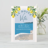 コースト地中海のラドルチェヴィータブライダルシャワー 招待状 (スタンド正面)