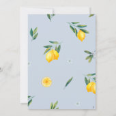 コースト地中海のラドルチェヴィータブライダルシャワー 招待状 (裏面)