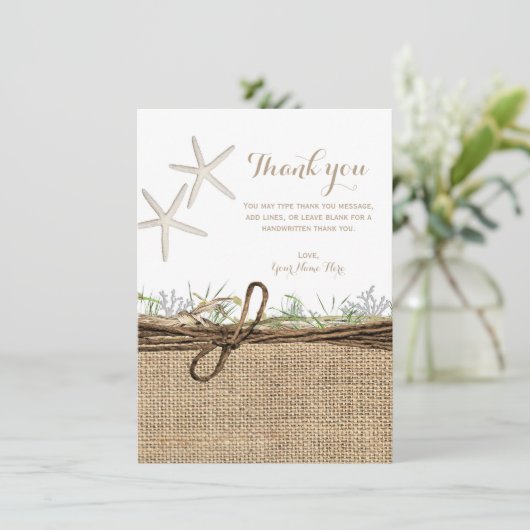 コースト素朴スターフィッシュ結婚のラップ 招待状 (スタンド正面)