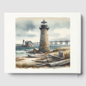 コースト素朴ライトハウスシーサイドビーチ結婚式 ゲストブック (裏面)