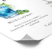 コースト結婚のシグネチャーカクテルメニュー ポスター (角)